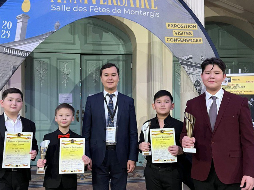 Kazakh schoolchildren performed successfully at the World Accordion Championship in France