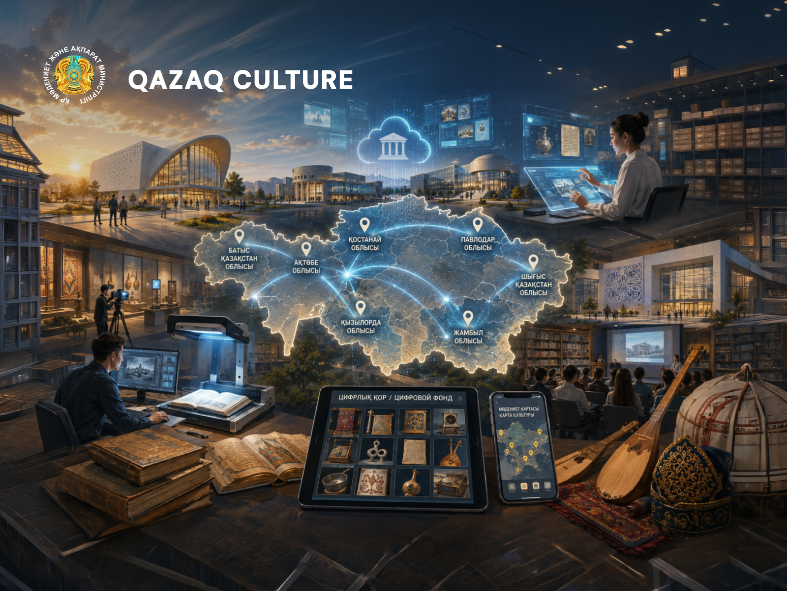 Cultural infrastructure and digital projects are being developed in seven regions.