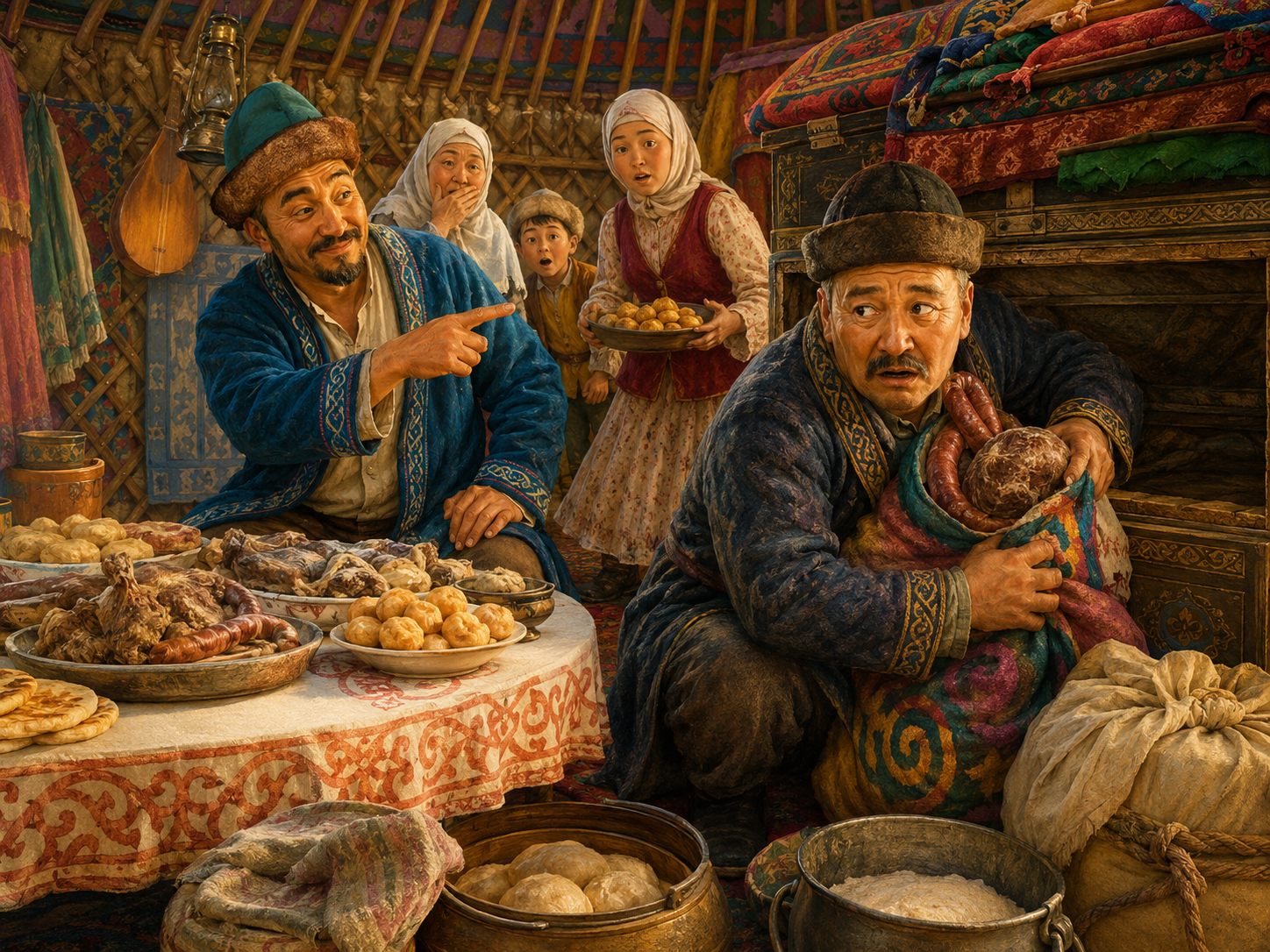 Алдар-Косе и жадный Шыгайбай